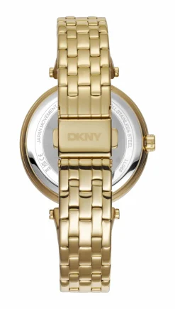DKNY DOWNTOWN MULTI UR DAME I GULD FARVET STÅL - DK1L066M0065