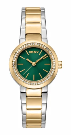 DKNY EASTSIDE MINI UR DAME STÅL OG GULD FARVET MED LÆNKE - DK1L024M0165