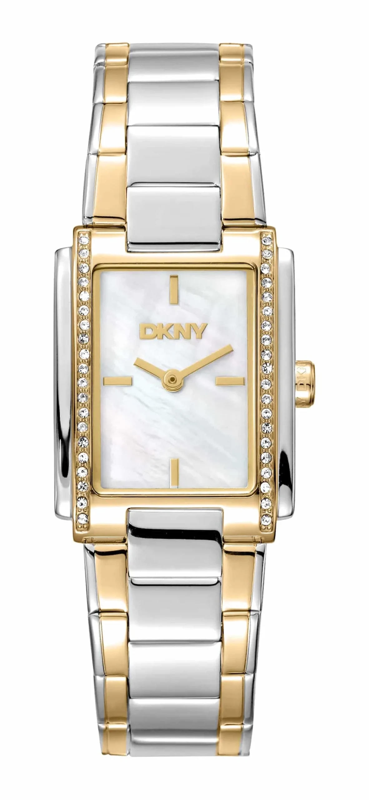 DKNY EVENING UR DAME FIRKANTET TO FARVET - DK1L122M0075