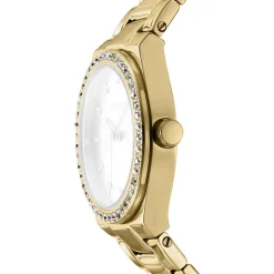 DKNY EVENING UR DAME I GULD FARVET STÅL - DK1L100M0065
