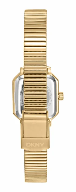DKNY EVERYDAY KANTET UR DAME GULD FARVET MED LÆNKE - DK1L123M0045