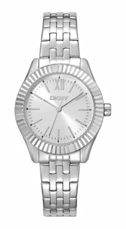 DKNY EVERYDAY UR DAME STÅL MED LÆNKE - DK1L017M1045