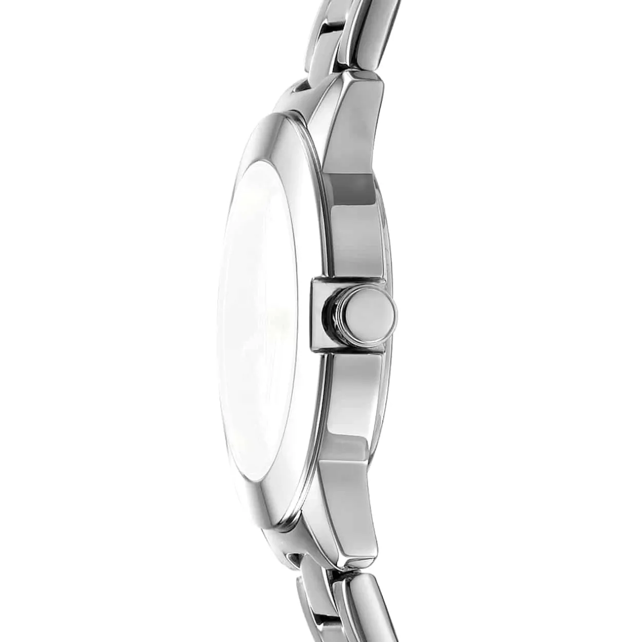 DKNY PARK AVE LOGO UR DAME STÅL MED LÆNKE - DK1L021M0035