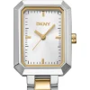 DKNY UPTOWN MIDI UR DAME STÅL OG GULD FARVET MED LÆNKE - DK1L009M0035