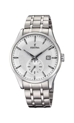 FESTINA HERRE RETRO STÅL MED LÆNKE - F20276/1