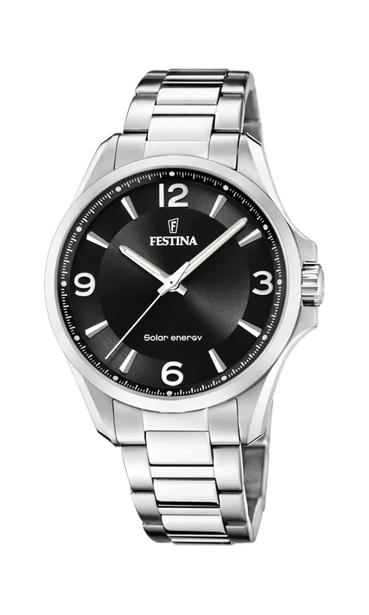 FESTINA SOLAR UR HERRE MED SORT SKIVE - F20656/4