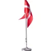FLAGSTANG FORTINNET MED RUND FOD UDEN GRAVERING - 87000496011