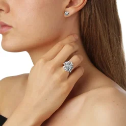 FLORA DANICA DILD RING SØLV STOR - DF-StRi-S