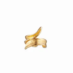 FLORA DANICA EAR CUFF GRÆS FORGYLDT SØLV - GR-EACU-G