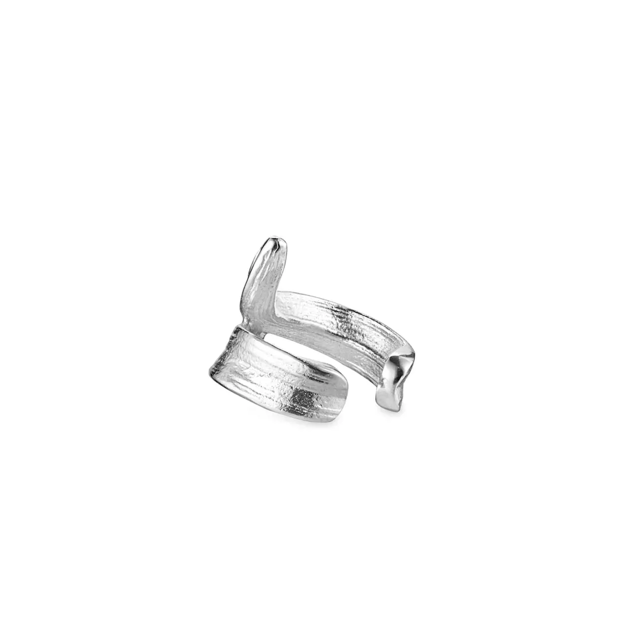 FLORA DANICA EAR CUFF GRÆS SØLV - GR-EACU-S