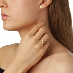 FLORA DANICA FIRKLØVER RING 18 KARAT GULD LILLE - FLC-RI-18K-G