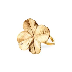 FLORA DANICA RING 18 KARAT GULD MED BRILLANT - FLC-STRI-18K-G