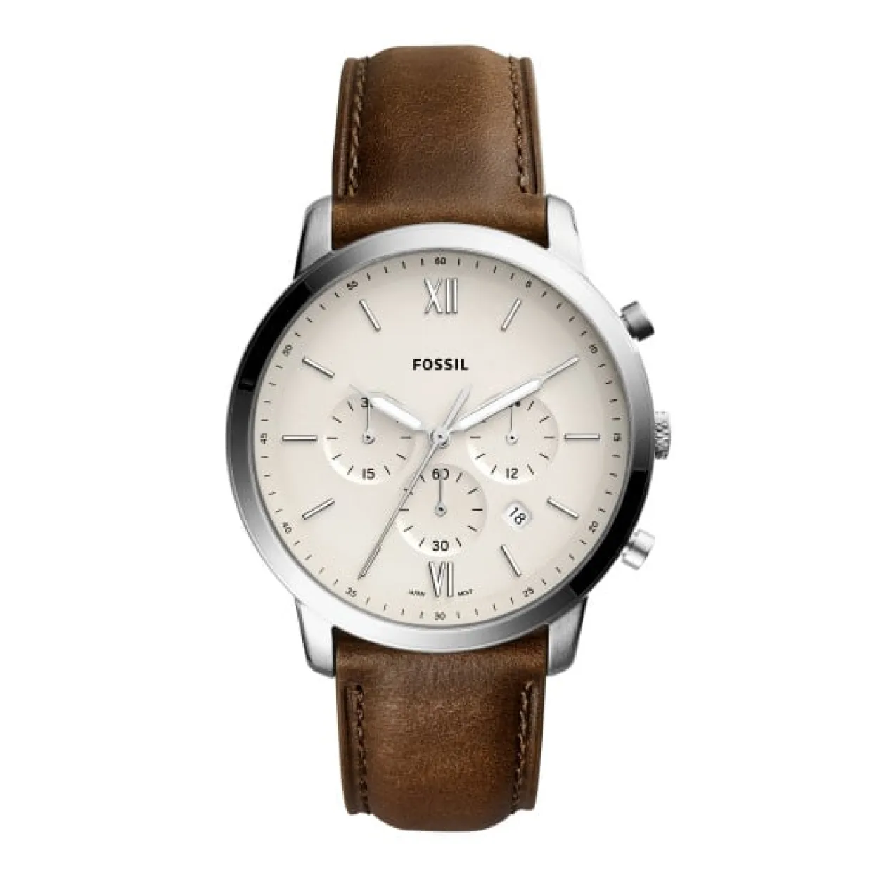 FOSSIL UR NEUTRA CHRONOGRAPH BRUN LÆDER - FS5380