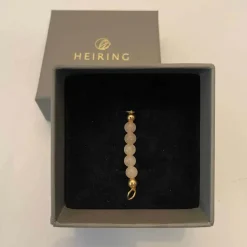 HEIRING GUL JADE TOP TIL MULTI ARMRING I FORGYLDT SØLV - 53-4-81FG