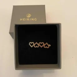 HEIRING HJERTE TOP TIL MULTI ARMRING I FORGYLDT SØLV - 53-4-85FG