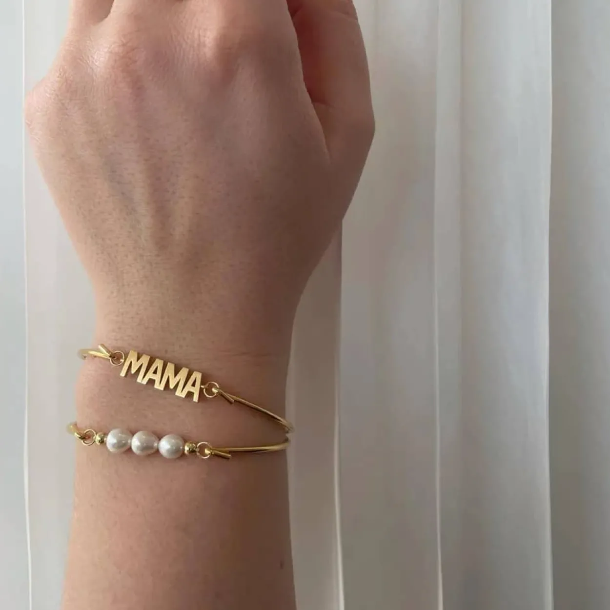 HEIRING MAMA TOP TIL MULTI ARMRING I FORGYLDT SØLV - 53-4-86FG