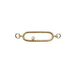 HEIRING MULTI TOP SØLV FORGYLDT ELIPSE 0,02 CARAT BRILLIANT - 53-4-32BR-FG