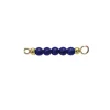 HEIRING MULTI TOP TIL ARMRING I FORGYLDT SØLV MED LAPIS - 53-4-24FG