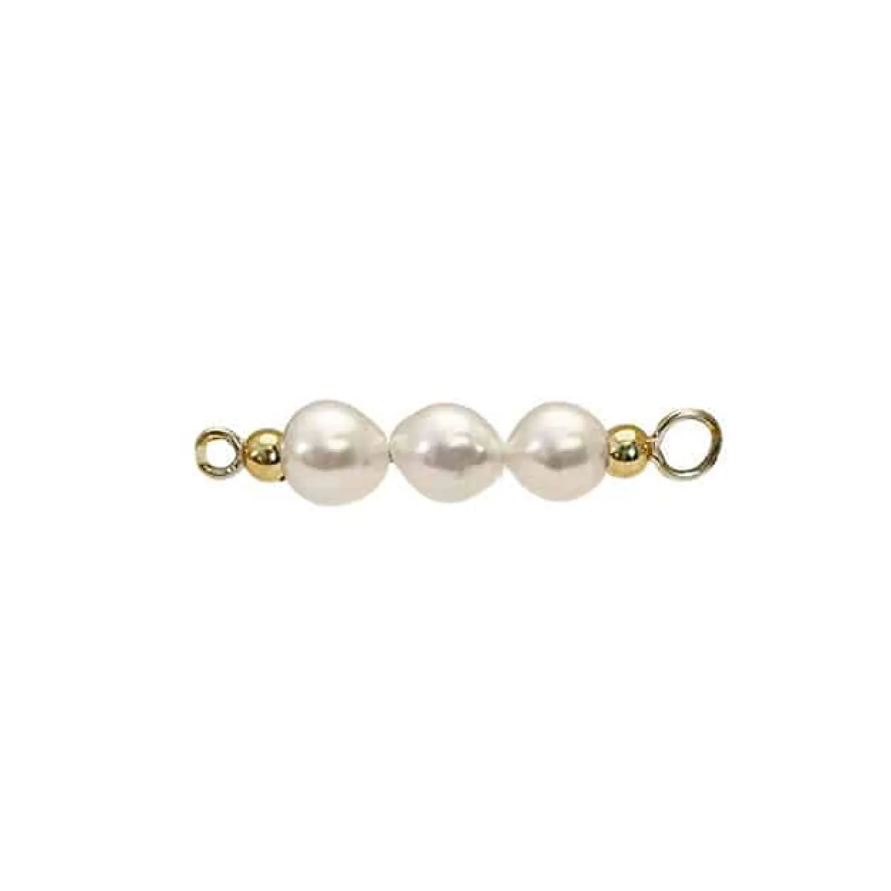 HEIRING MULTI TOP TIL BANGLE ARMRING FORGYLDT FERSKVANDSPERLER - 53-4-17FG