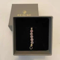 HEIRING RØD QUARTZ TOP TIL MULTI ARMBÅND FORGYLDT SØLV - 53-4-25FG