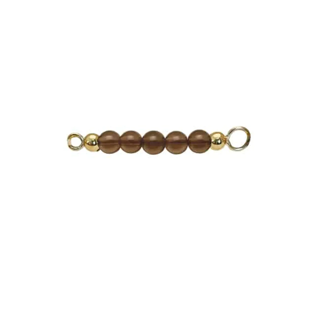 HEIRING SMOKEY QUARTZ TOP TIL MULTI ARMBÅND I FORGYLDT SØLV - 53-4-20FG