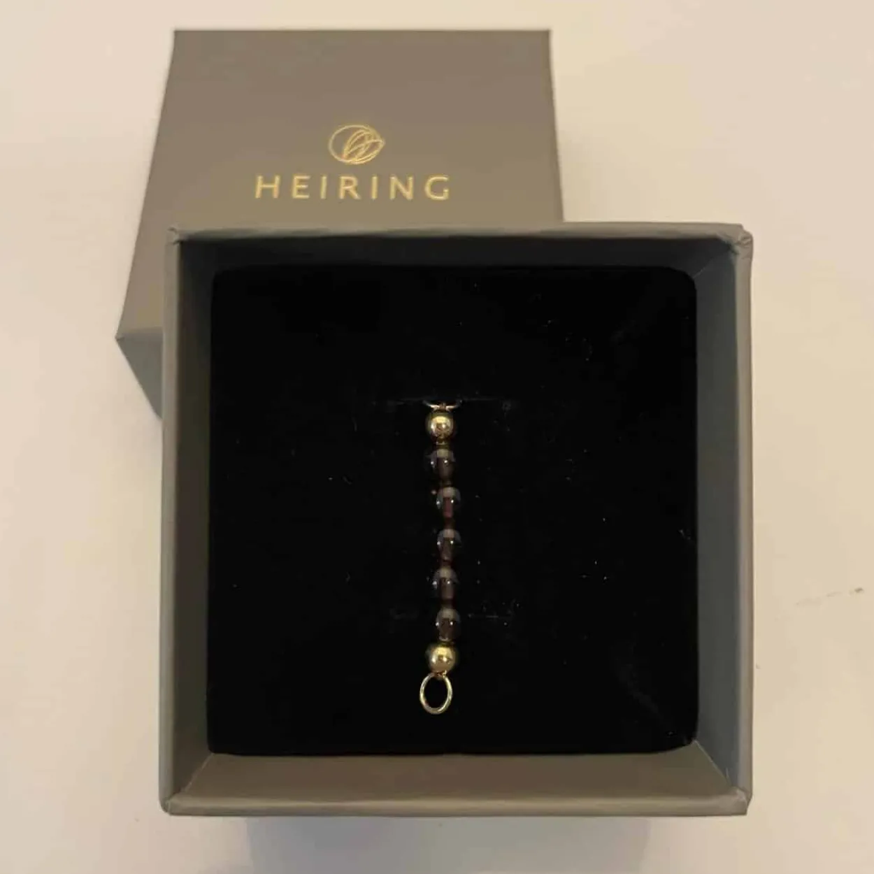 HEIRING SMOKEY QUARTZ TOP TIL MULTI ARMBÅND I FORGYLDT SØLV - 53-4-20FG