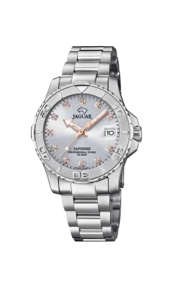 JAGUAR LADY EXECUTIVE DIVER MED STÅL LÆNKE - J870/2