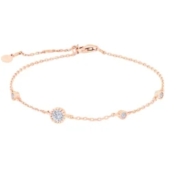 JOANLI NOR JOJONOR ROSA FORGYLDT MED ZIRKONIA - 845 112-4