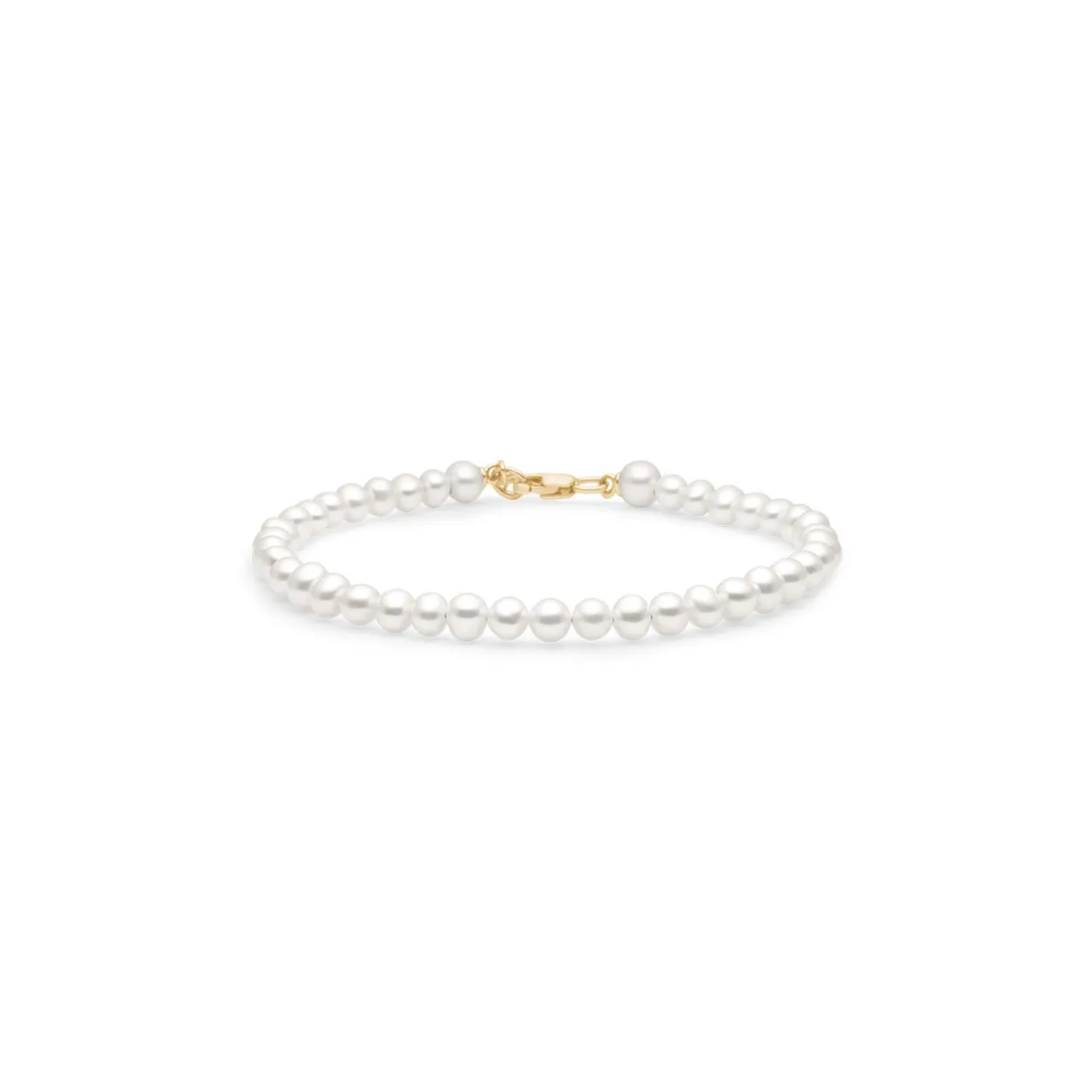 JULIE SANDLAU ESTHER ARMBÅND I 14 KARAT GULD MED PERLER - YG14-BR323XS/S