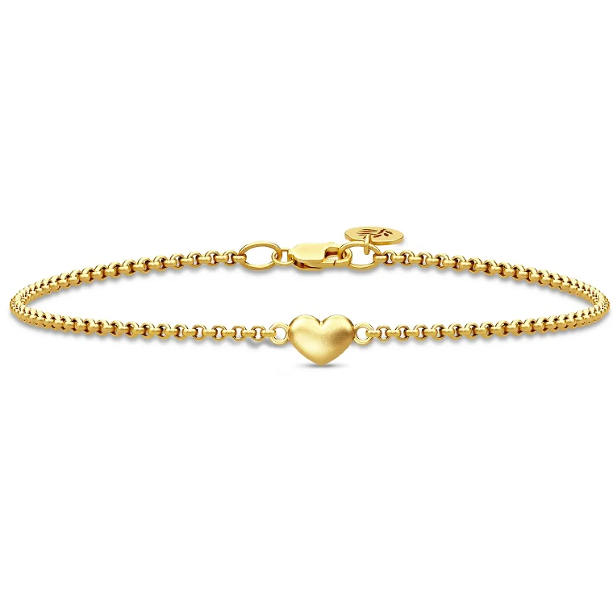 JULIE SANDLAU LOVE ARMBÅND SØLV FORGYLDT - BR183GD