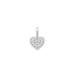 JULIE SANDLAU VEDHÆNG PURE HEART MOTHER SØLV - PD152RHCZ