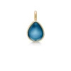 JULIE SANDLAU VEDHÆNG SØLV FORGYLDT PALOMA SAPPHIRE BLUE - PD309GDSACR
