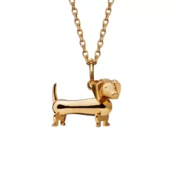 KAY BOJESEN JEWELRY GRAVHUND VEDHÆNG FORGYLDT SØLV UDEN KÆDE - KBJ-39