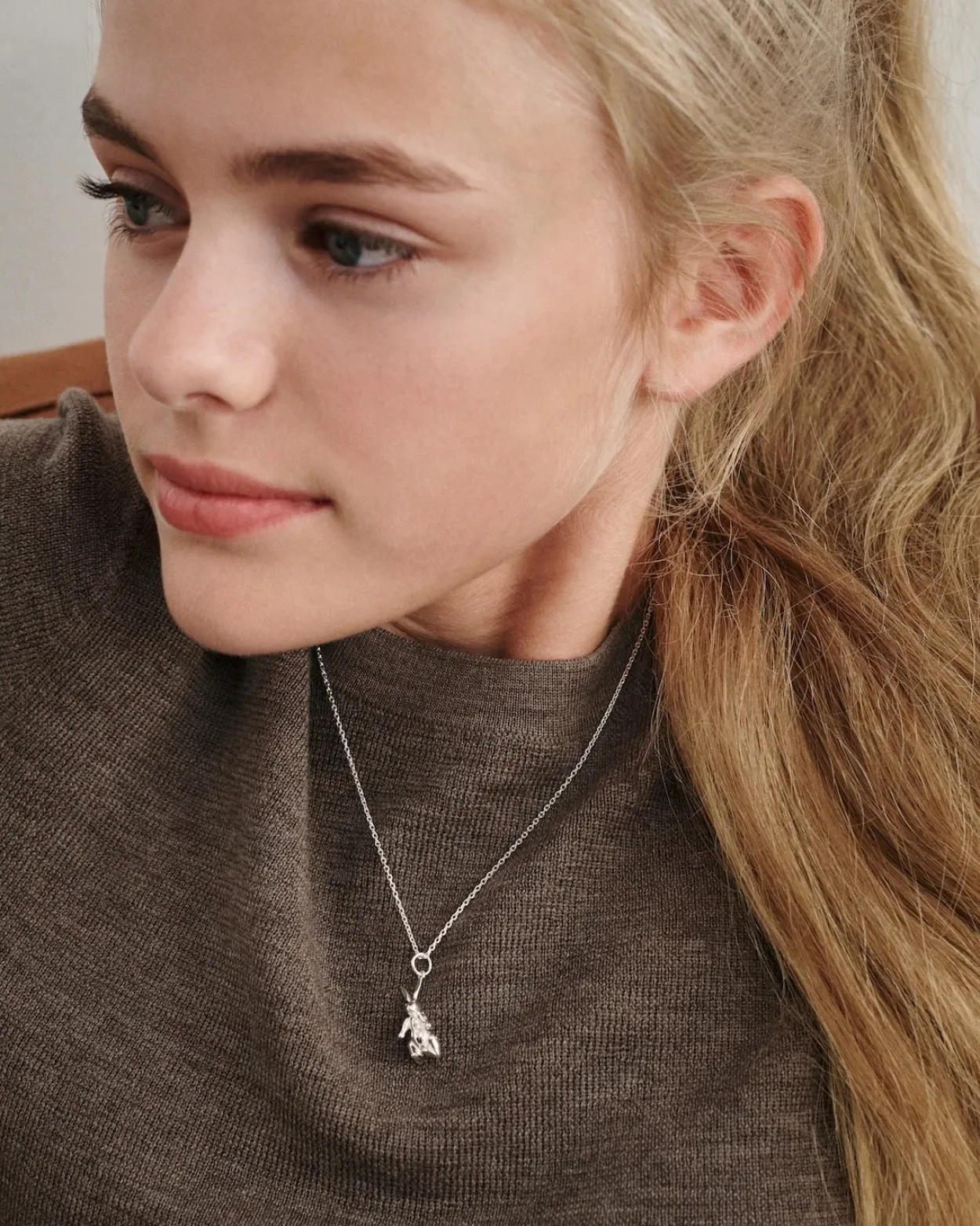 KAY BOJESEN JEWELRY KANIN HALSKÆDE FORGYLDT SØLV MED KÆDE - KBJ-3