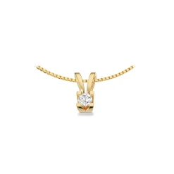KLEOPATRA VEDHÆNG 14 KARAT GULD MED BRILLANT 0,20 CARAT - 2135,20