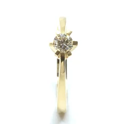 14 KT. GULD CARLA RING MED BRILLANT 0,25 CT. W/SI