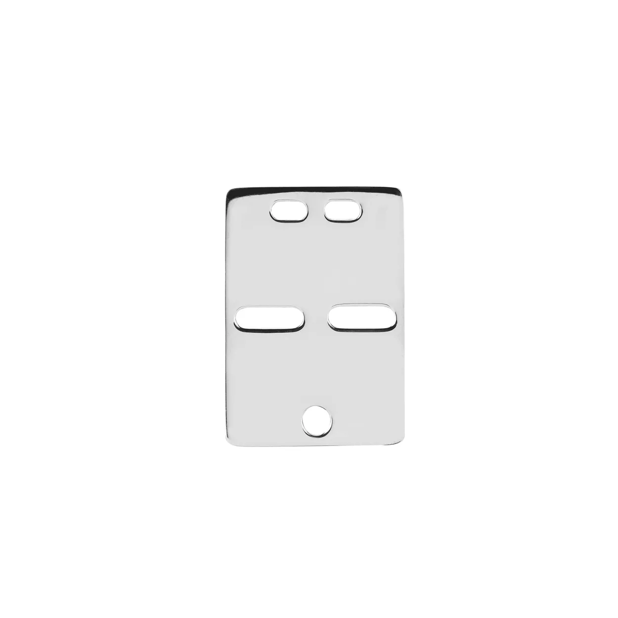 LUND COPENHAGEN ID-PLADE VEDHÆNG SØLV 32X22MM - 908668