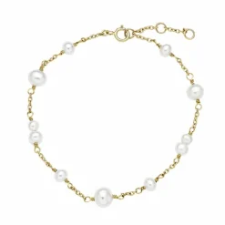 LUND COPENHAGEN 8 KARAT GULD ARMBÅND MED PERLER - 3011369-33