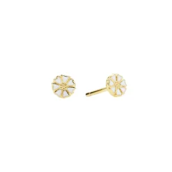 LUND COPENHAGEN MARGUERIT ØRERING 5MM FORGYLDT - 909050-4-M