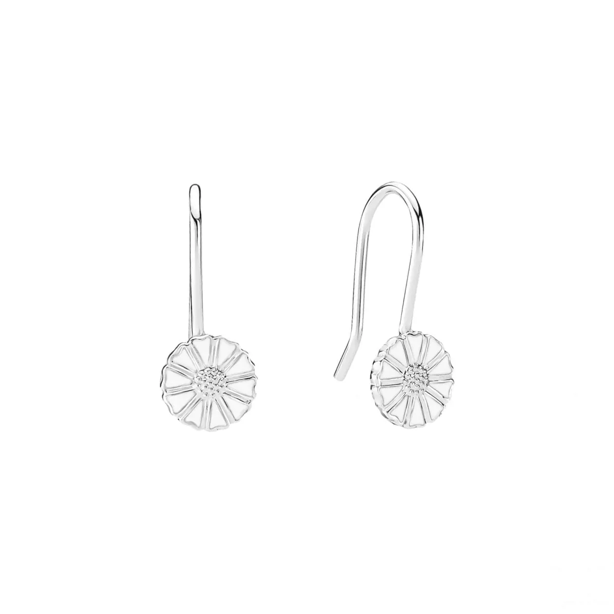 LUND COPENHAGEN MARGUERIT ØRERINGE BØJHLE 7,5MM SØLV - 909075-H