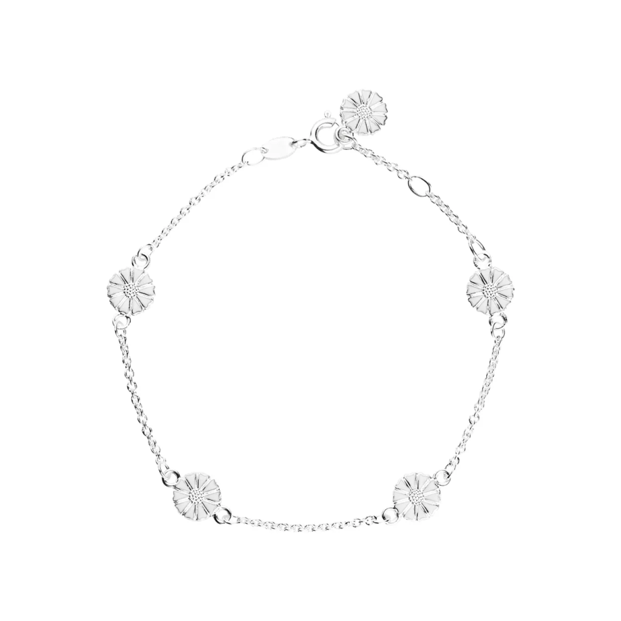 LUND COPENHAGEN MARGUERIT SØLV ARMBÅND 5X7,5 MM - 90107018-5-H