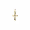 LUND COPENHAGEN VEDHÆNG KORS MED STEN 8 KT GULD - 3061280-30