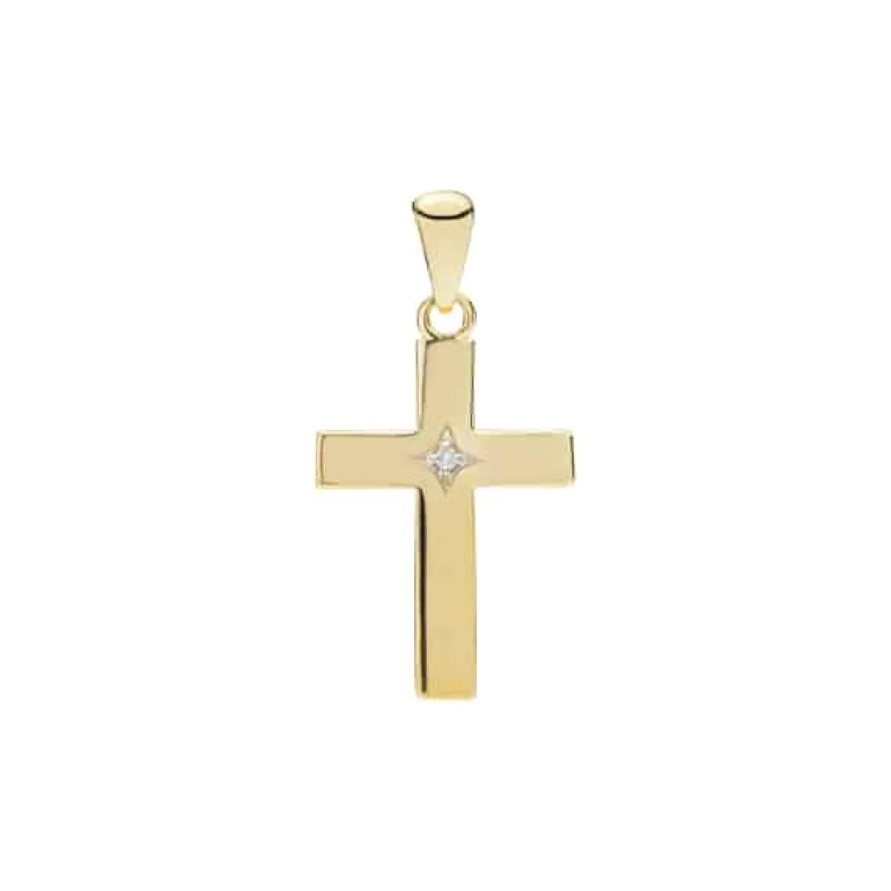 LUND 8 KARAT KORS DIAMANT 0,005CT W/P2 - 306105-0,005