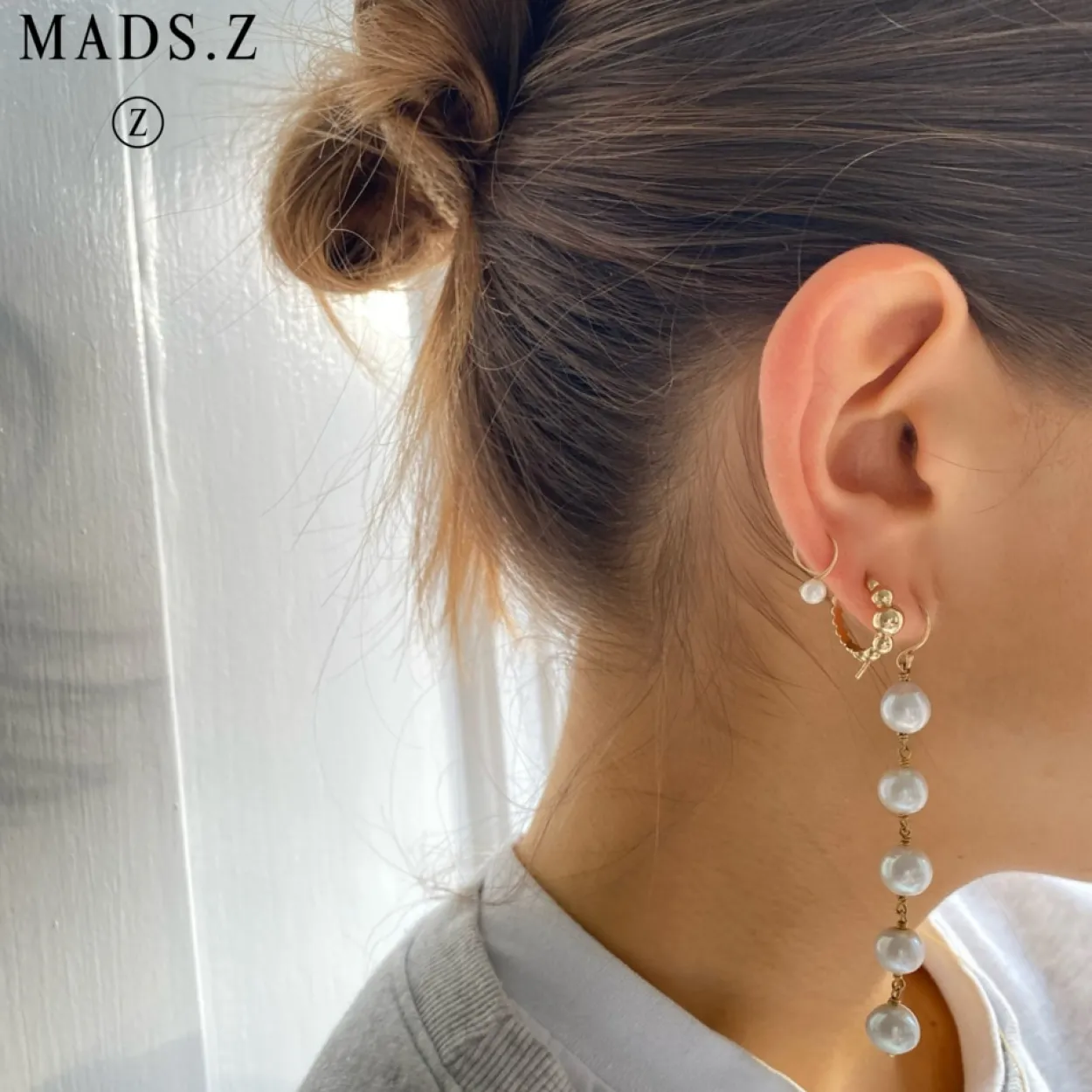 MADS Z BIGGEST BALL ØRERINGE 14 KARAT GULD 15 MM - 1510078