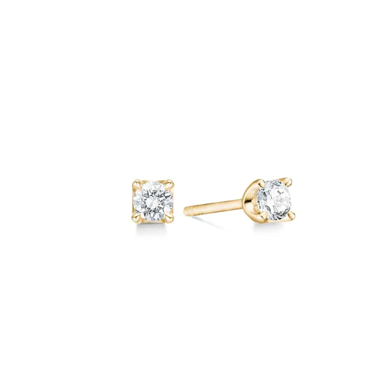 MADS Z CROWN 14 KARAT GULD ØRERINGE MED BRILLANTER 0,30 CARAT - 1511630