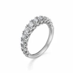 MADS Z CROWN PRINCESS RING 14 KARAT HVIDGULD MED BRILLANTER 0,75 CARAT - 1641975