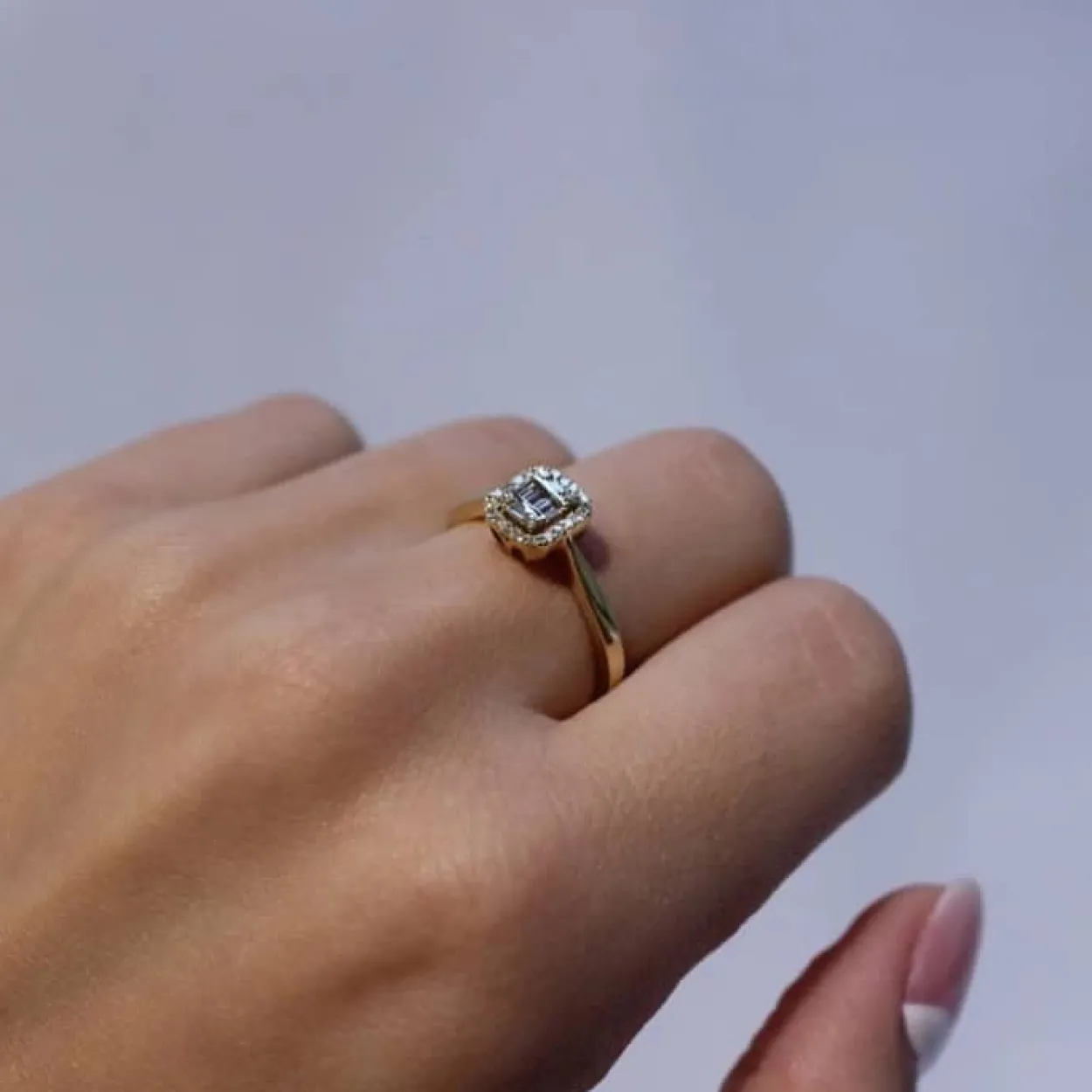 MADS Z ELIZABETH RING 14 KARAT GULD MED DIAMANTER 0,09 CARAT - 1541030