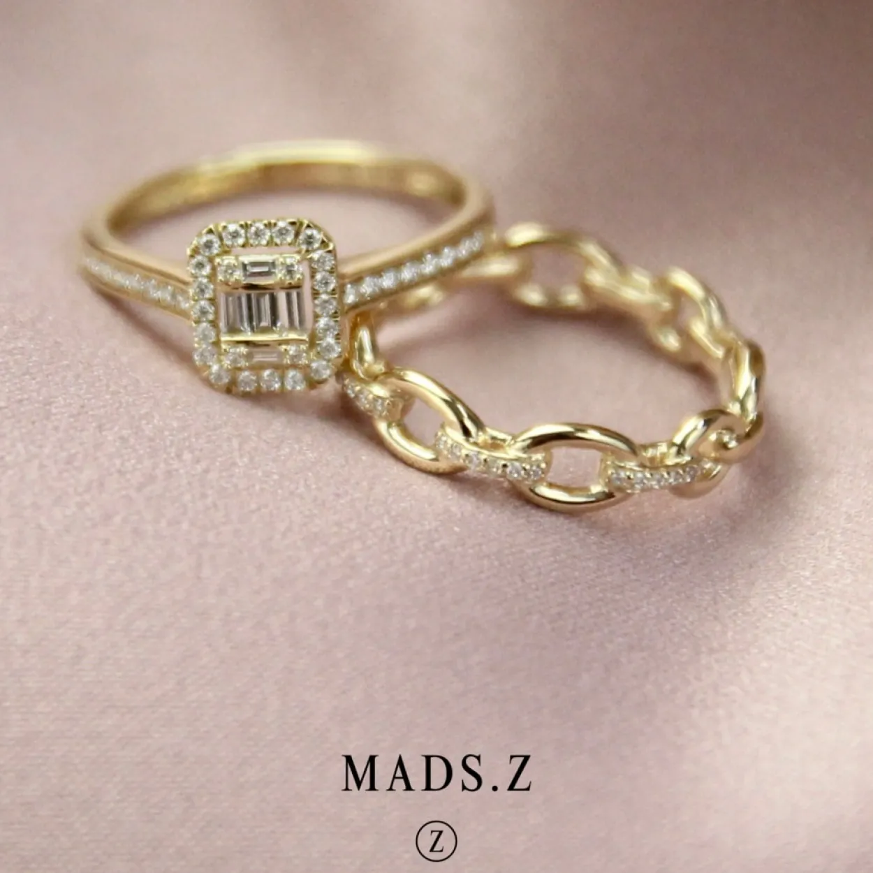 MADS Z ELIZABETH RING 14 KARAT GULD MED DIAMANTER 0,33 CARAT - 1541032