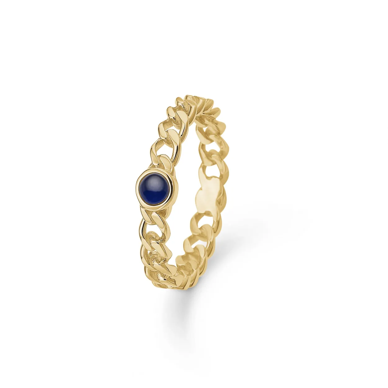 MADS Z POETRY PANSER RING 14 KARAT MED SAFIR - 1544048