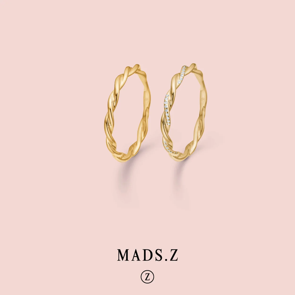 MADS Z POETRY TWIST RING 14 KARAT GULD RING SNOET - 1540025